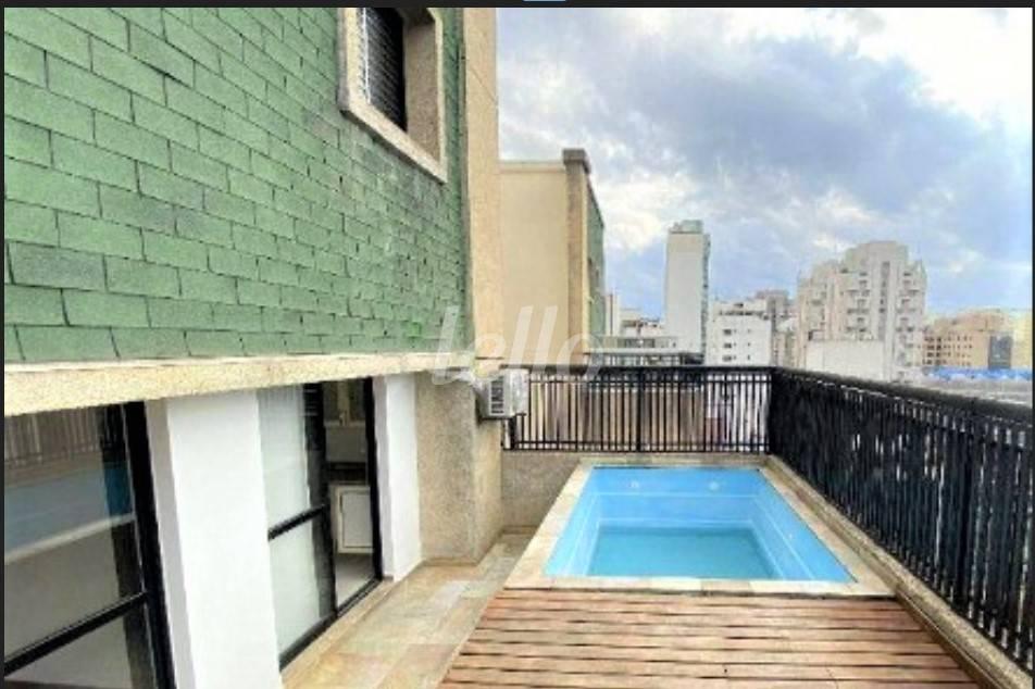 PISCINA DO TERRAÇO de Apartamento à venda, cobertura - Padrão com 151 m², 3 quartos e 3 vagas em Moema - São Paulo