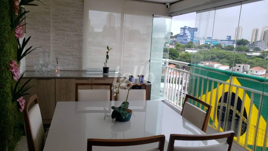 VARANDA GOURMET de Apartamento à venda, Padrão com 87 m², 2 quartos e 3 vagas em Vila Prudente - São Paulo