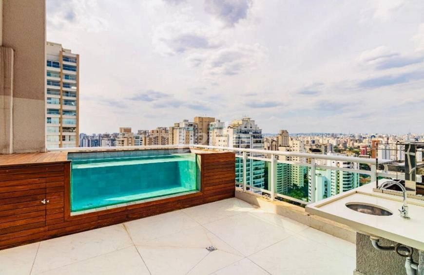 PISCINA de Apartamento à venda, cobertura - Padrão com 280 m², 3 quartos e 4 vagas em Campo Belo - São Paulo