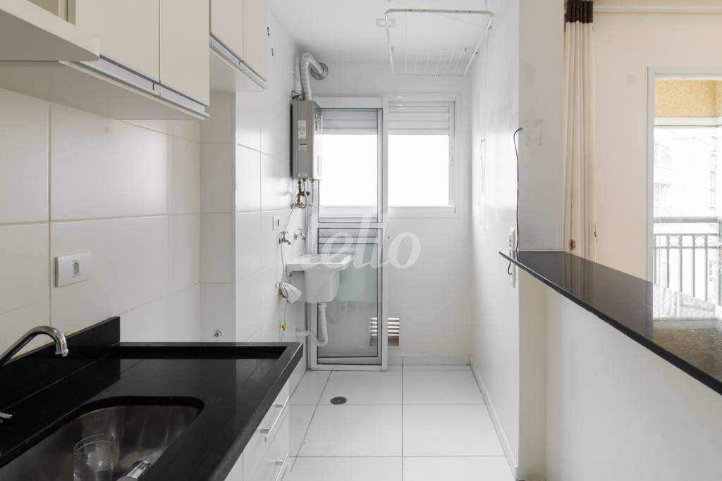 COZINHA de Apartamento para alugar, Padrão com 38 m², 1 quarto e 1 vaga em Vila Tolstoi - São Paulo