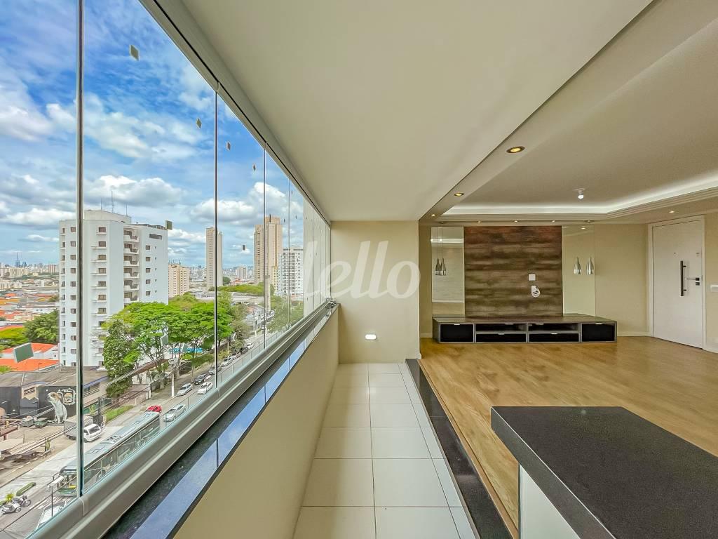 VARANDA de Apartamento à venda, Padrão com 132 m², 3 quartos e 1 vaga em Parque da Mooca - São Paulo