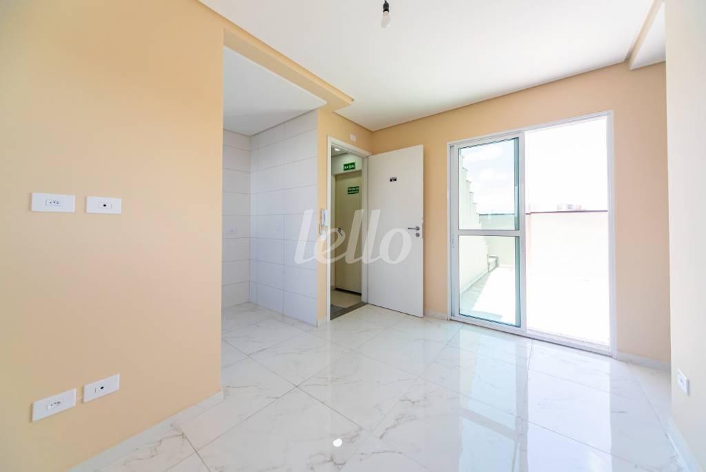 SALA de Apartamento à venda, cobertura - Padrão com 110 m², 2 quartos e 1 vaga em Vila Guiomar - Santo André