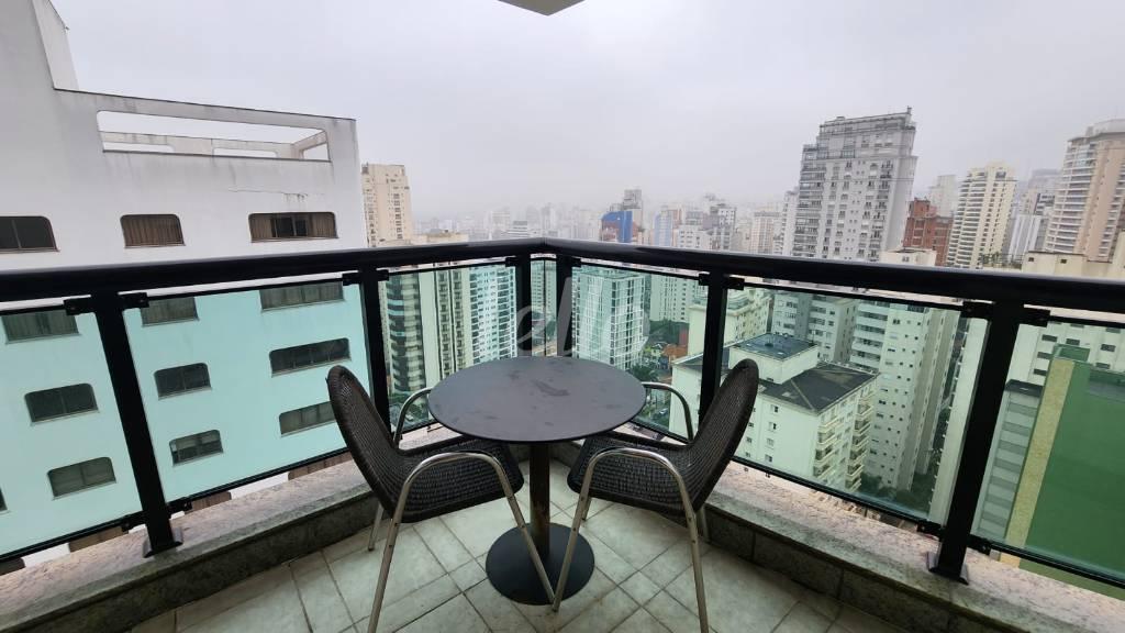 SACADA de Apartamento à venda, Padrão com 60 m², 3 quartos e 2 vagas em Paraíso - São Paulo