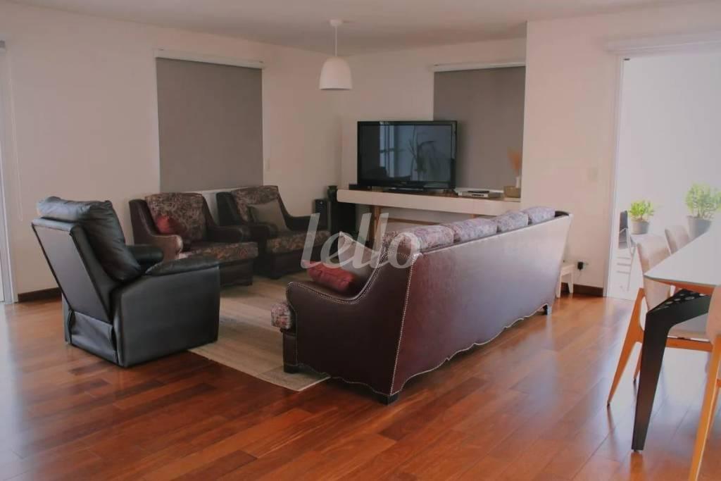 LIVING de Apartamento à venda, Duplex com 175 m², 3 quartos e 2 vagas em Vila Santo Estéfano - São Paulo