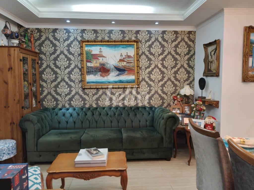 SALA de Apartamento à venda, Padrão com 50 m², 2 quartos e 1 vaga em Vila Alzira - Santo André