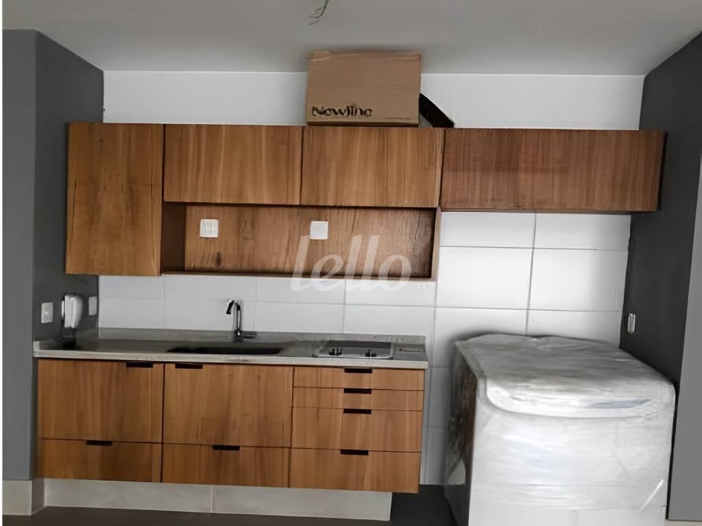 COZINHA de Apartamento para alugar, Padrão com 50 m², 1 quarto e 1 vaga em Barra Funda - São Paulo