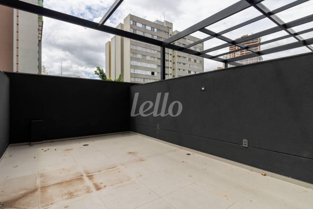VARANDA de Apartamento para alugar, Studio com 40 m², 1 quarto e em Perdizes - São Paulo