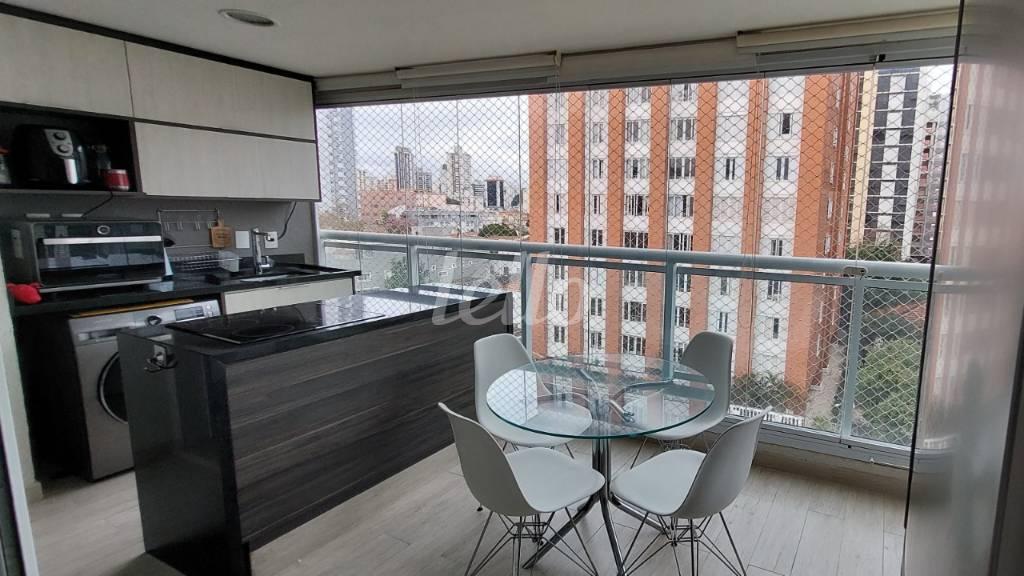VARANDA de Apartamento à venda, Padrão com 40 m², 1 quarto e 1 vaga em Vila Mariana - São Paulo