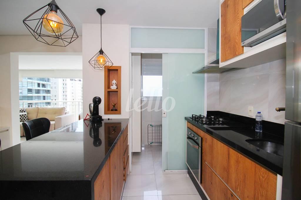 COZINHA de Apartamento para alugar, Padrão com 60 m², 1 quarto e 1 vaga em Itaim Bibi - São Paulo