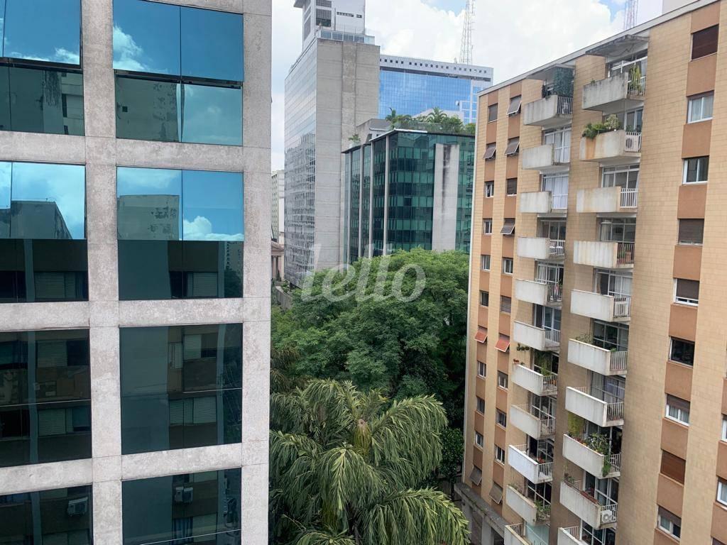 VISTA de Apartamento à venda, Padrão com 67 m², 2 quartos e 1 vaga em Jardins - São Paulo