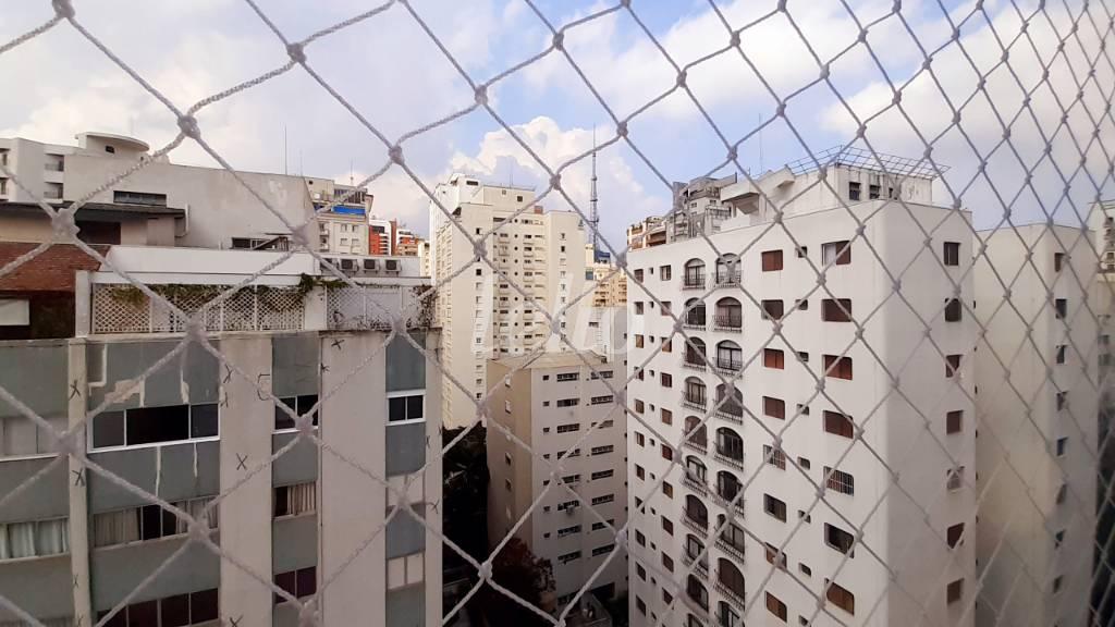 VISTA de Apartamento para alugar, Padrão com 104 m², 3 quartos e 2 vagas em Jardim Paulista - São Paulo