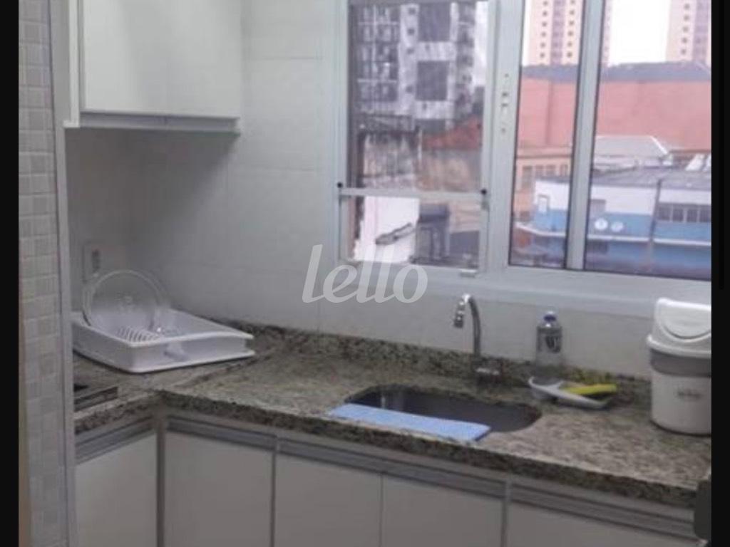 COZINHA de Apartamento à venda, Padrão com 30 m², 1 quarto e em Brás - São Paulo