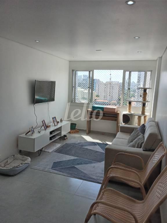 SALA de Apartamento à venda, Padrão com 92 m², 3 quartos e 1 vaga em Brooklin Paulista - São Paulo