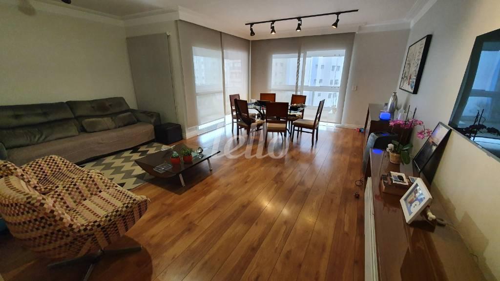 LIVING de Apartamento à venda, Padrão com 123 m², 3 quartos e 3 vagas em Chácara Inglesa - São Paulo