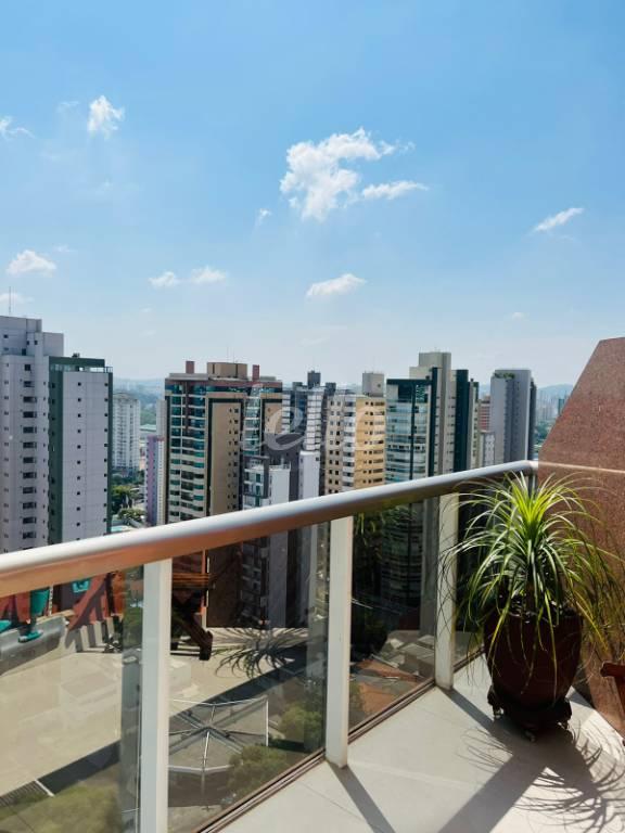 VISTA COBERTURA de Apartamento à venda, Triplex com 148 m², 1 quarto e 2 vagas em Jardim - Santo André