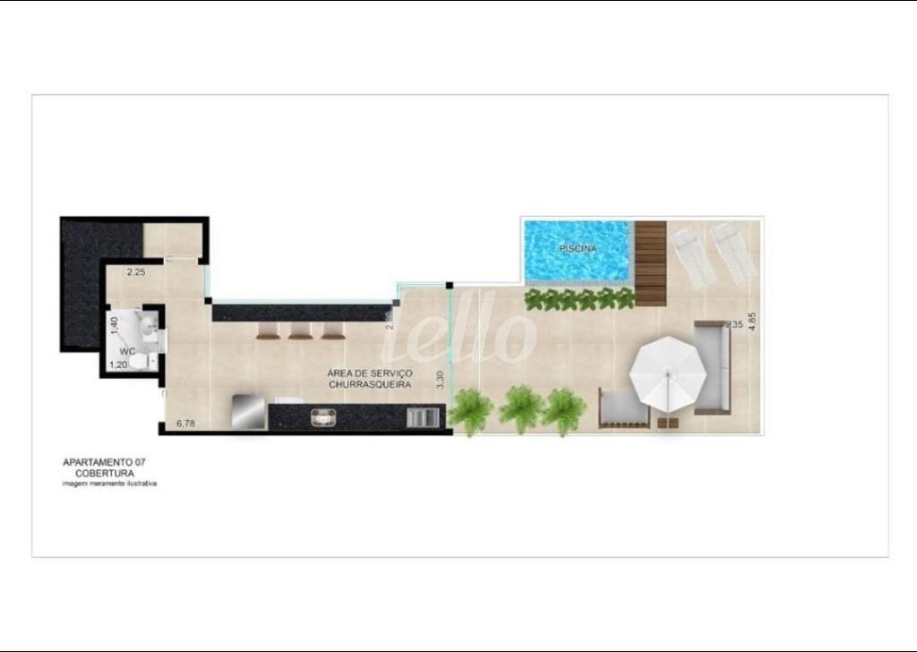 SUPERIOR de Apartamento à venda, cobertura - Padrão com 128 m², 3 quartos e 2 vagas em Jardim - Santo André