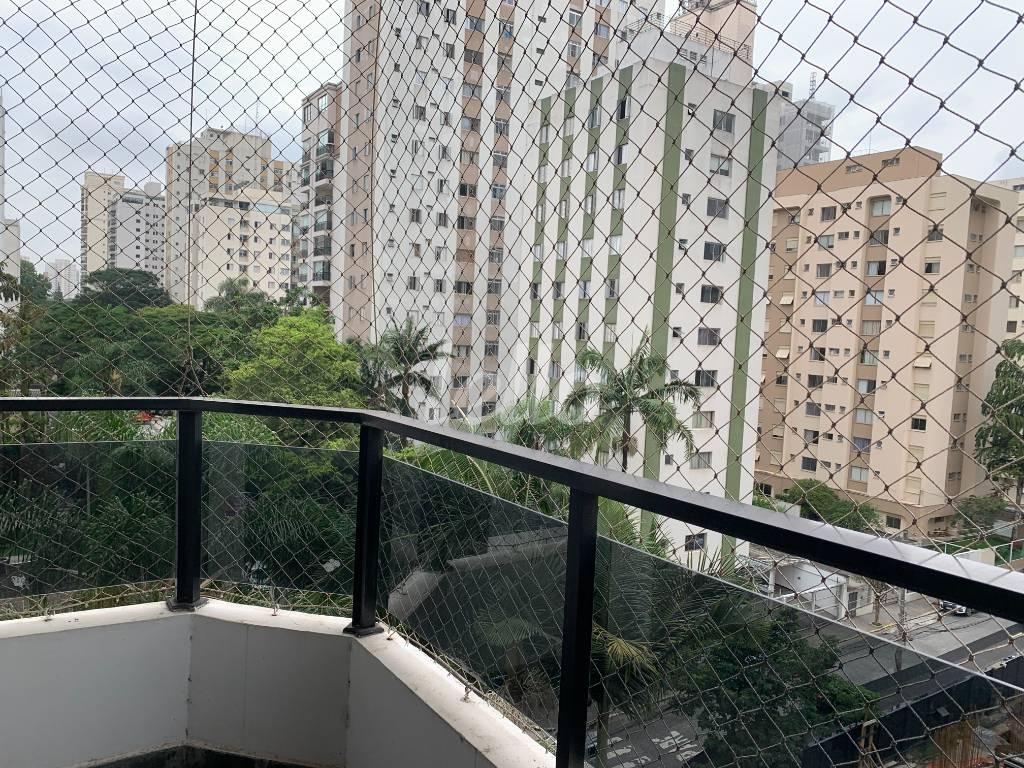 SACADA de Apartamento à venda, Padrão com 124 m², 4 quartos e 2 vagas em Brooklin Paulista - São Paulo