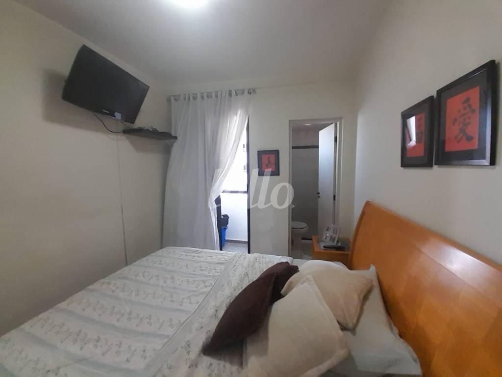 SUITE de Apartamento à venda, Padrão com 58 m², 2 quartos e 1 vaga em Vila Bertioga - São Paulo