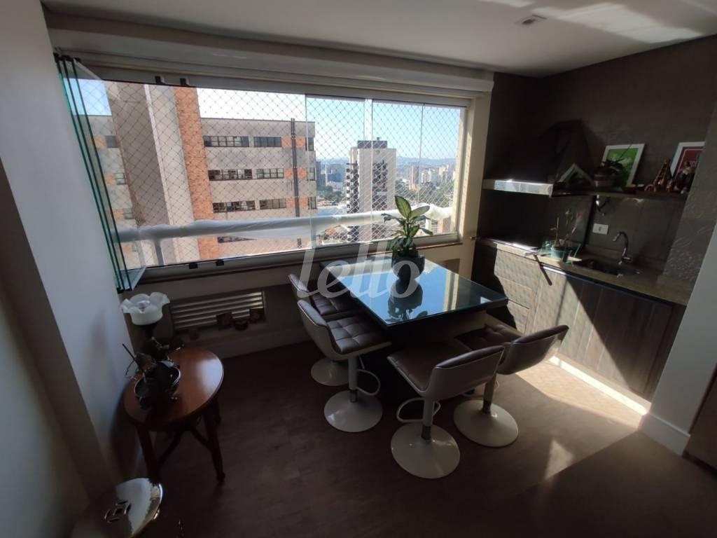 VARANDA GOURMET de Apartamento à venda, Padrão com 135 m², 3 quartos e 3 vagas em Vila Guiomar - Santo André