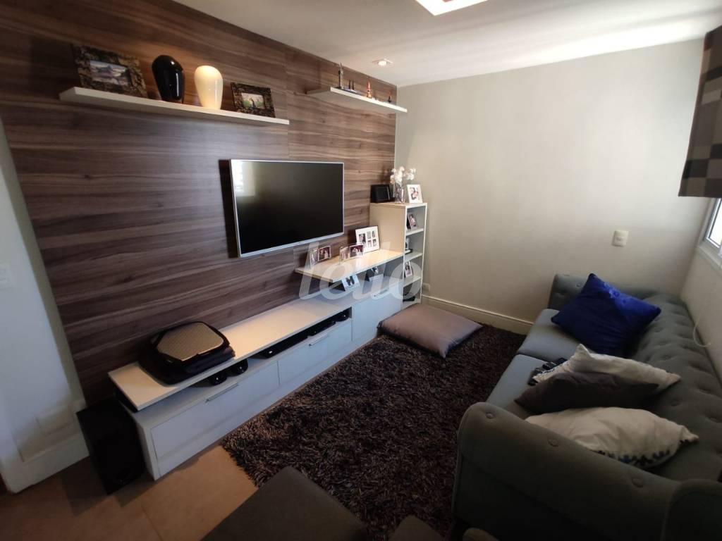 SALA DE TV de Apartamento à venda, Padrão com 135 m², 3 quartos e 3 vagas em Vila Guiomar - Santo André