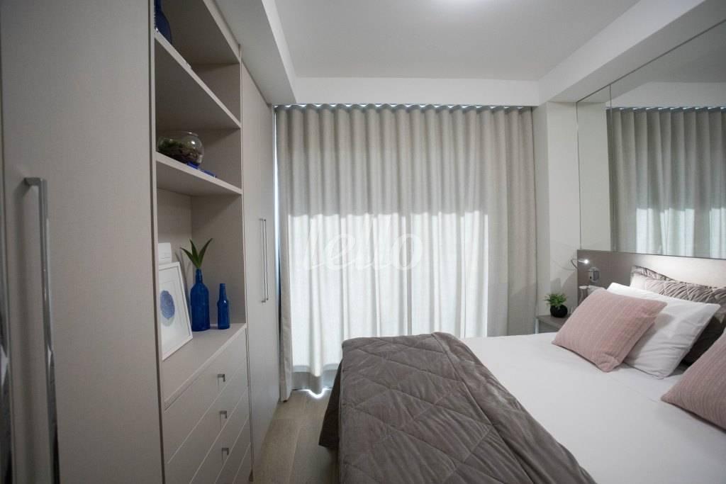 SUITE de Apartamento à venda, Padrão com 64 m², 1 quarto e 1 vaga em Brooklin Paulista - São Paulo