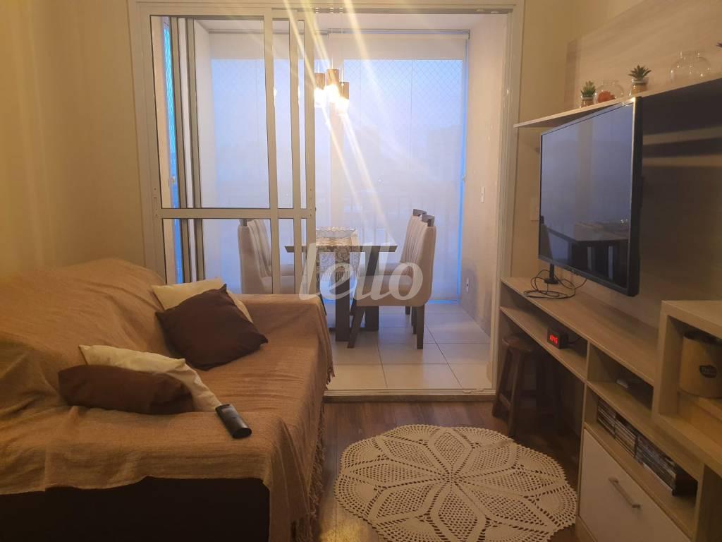 SALA de Apartamento à venda, Padrão com 53 m², 1 quarto e 1 vaga em Ipiranga - São Paulo