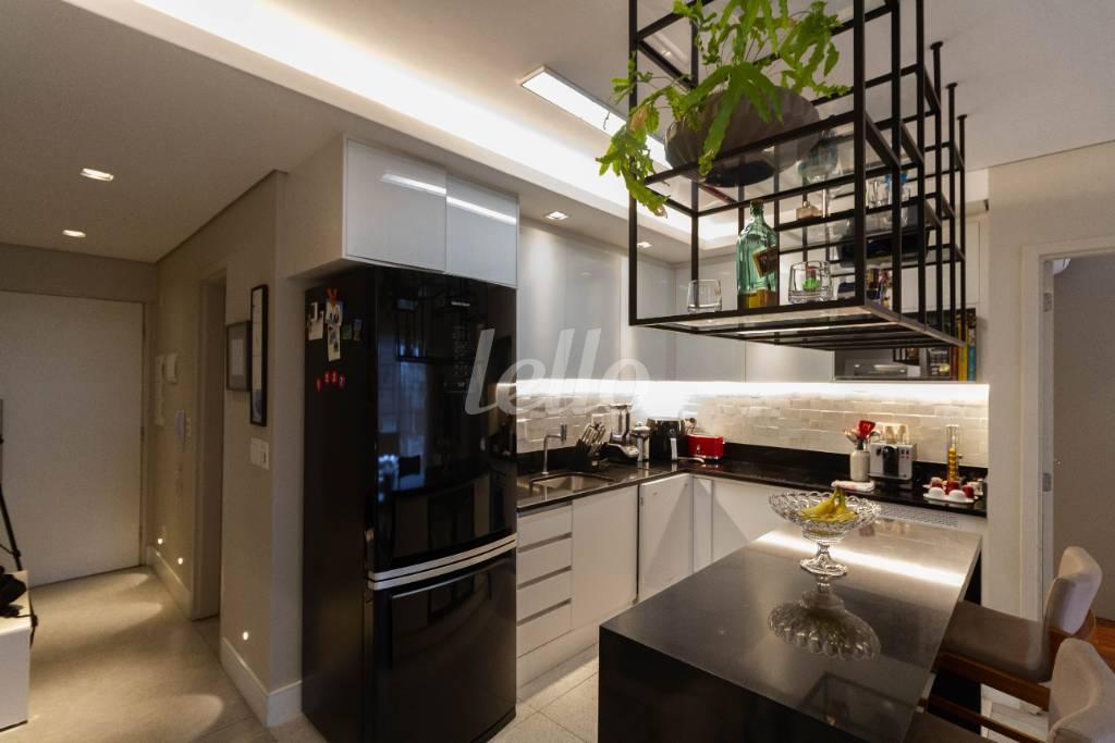 COZINHA de Apartamento para alugar, Padrão com 78 m², 1 quarto e 2 vagas em Vila Nova Conceição - São Paulo