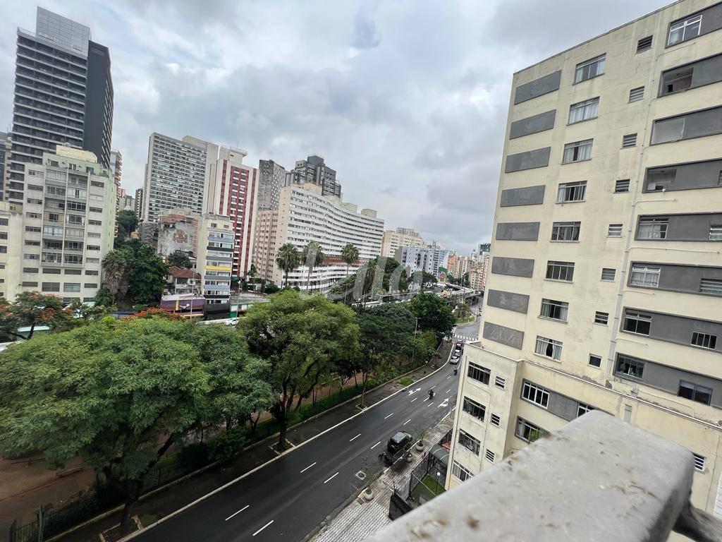 VISTA EXTERNA de Apartamento à venda, Padrão com 37 m², 1 quarto e 1 vaga em Bela Vista - São Paulo