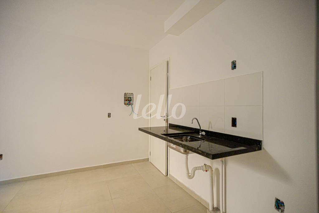 COZINHA de Apartamento à venda, Padrão com 27 m², 1 quarto e em Jardim São Paulo - São Paulo