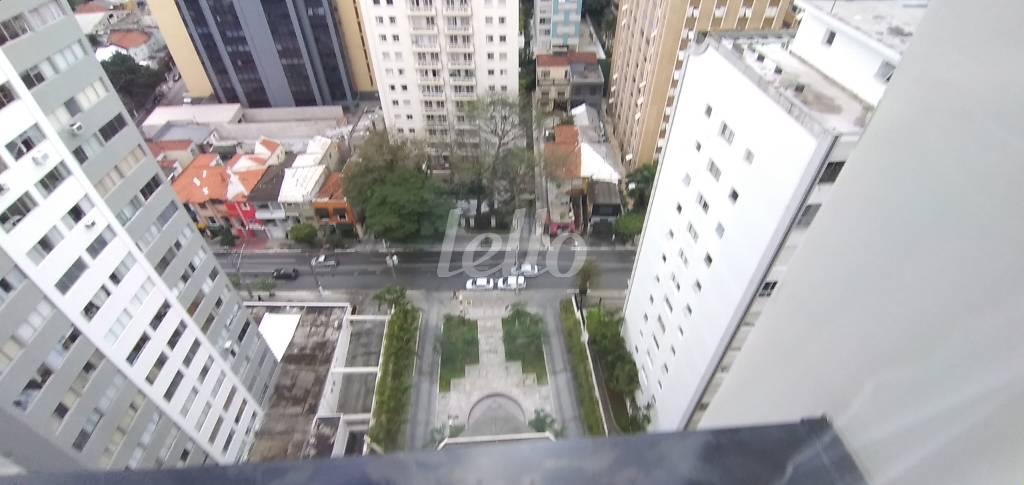 VISTA de Apartamento à venda, Padrão com 33 m², 1 quarto e 1 vaga em Jardim Paulista - São Paulo