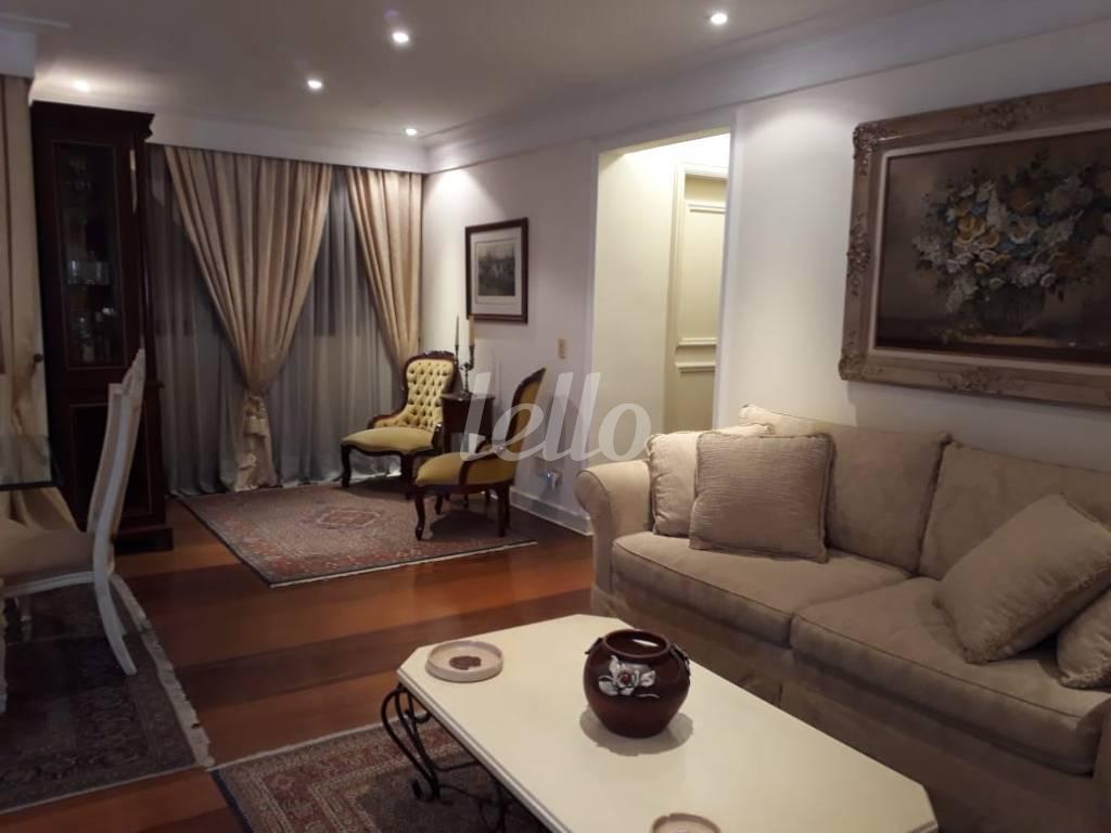 LIVING de Apartamento à venda, Triplex com 300 m², 3 quartos e 4 vagas em Vila Monte Alegre - São Paulo