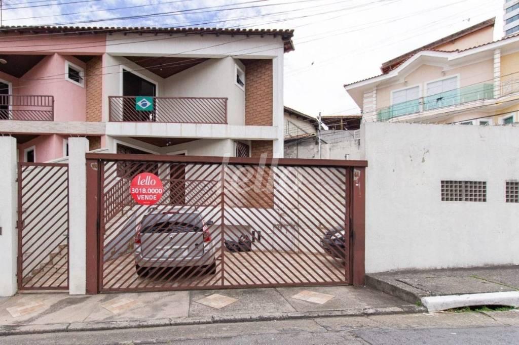 FACHADA de Casa à venda, sobrado com 116 m², 3 quartos e 3 vagas em Tucuruvi - São Paulo