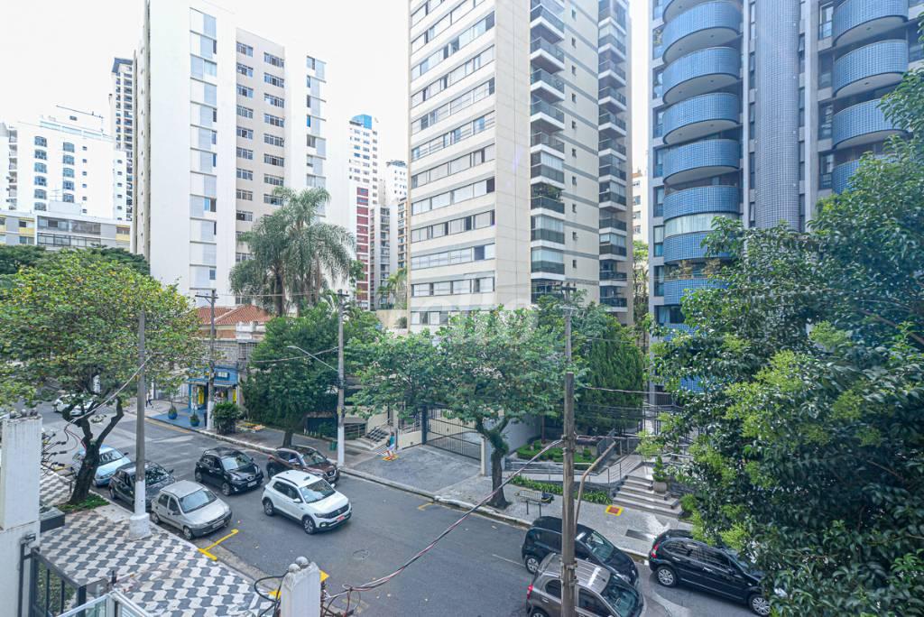 VISTA SALA de Apartamento à venda, Padrão com 128 m², 3 quartos e 1 vaga em Santa Cecília - São Paulo