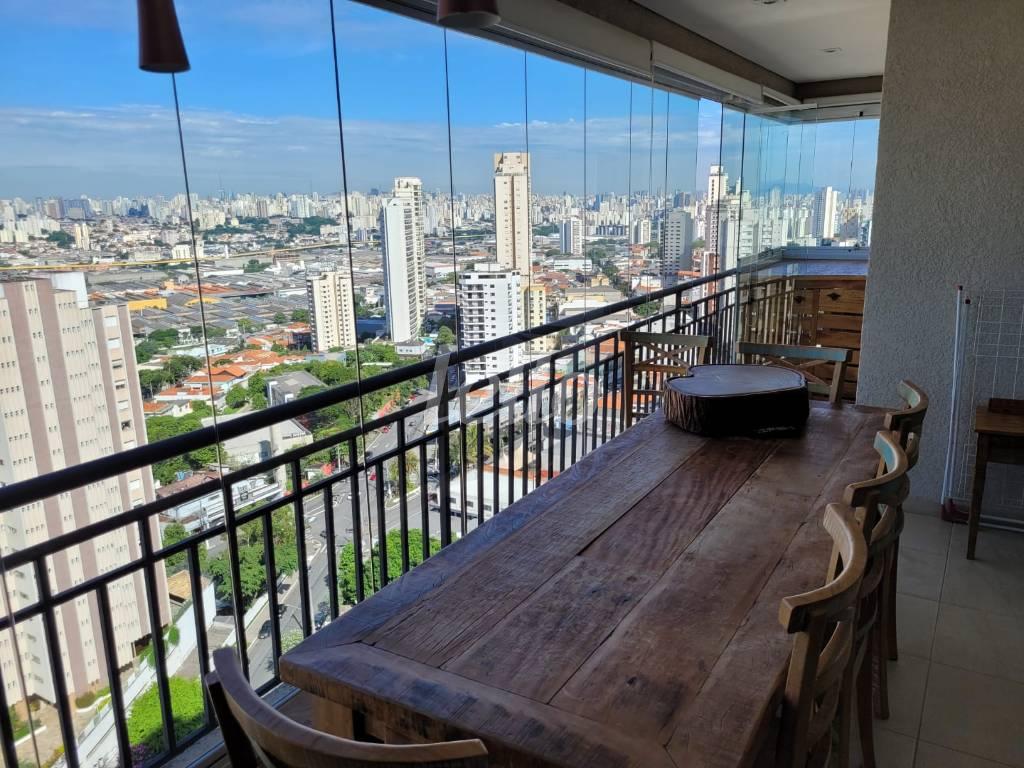 VARANDA GOURMET de Apartamento à venda, Padrão com 110 m², 3 quartos e 3 vagas em Parque da Mooca - São Paulo