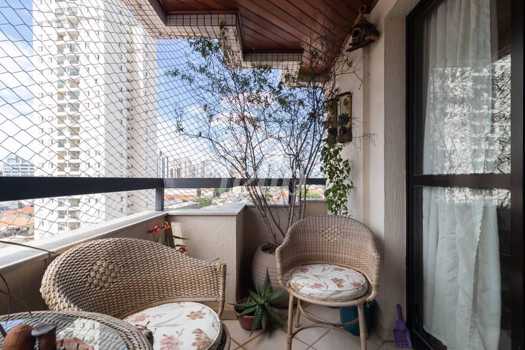 VARANDA de Apartamento à venda, Padrão com 116 m², 4 quartos e 3 vagas em Mooca - São Paulo
