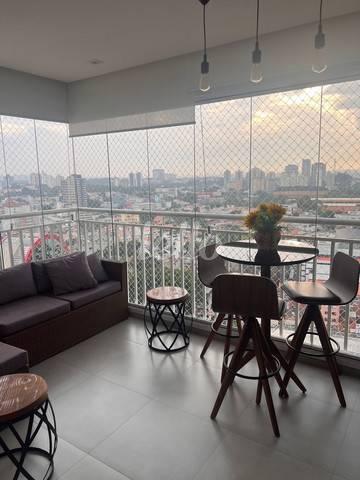 VARANDA GOURMET de Apartamento à venda, Padrão com 123 m², 3 quartos e 2 vagas em Centro - São Bernardo do Campo