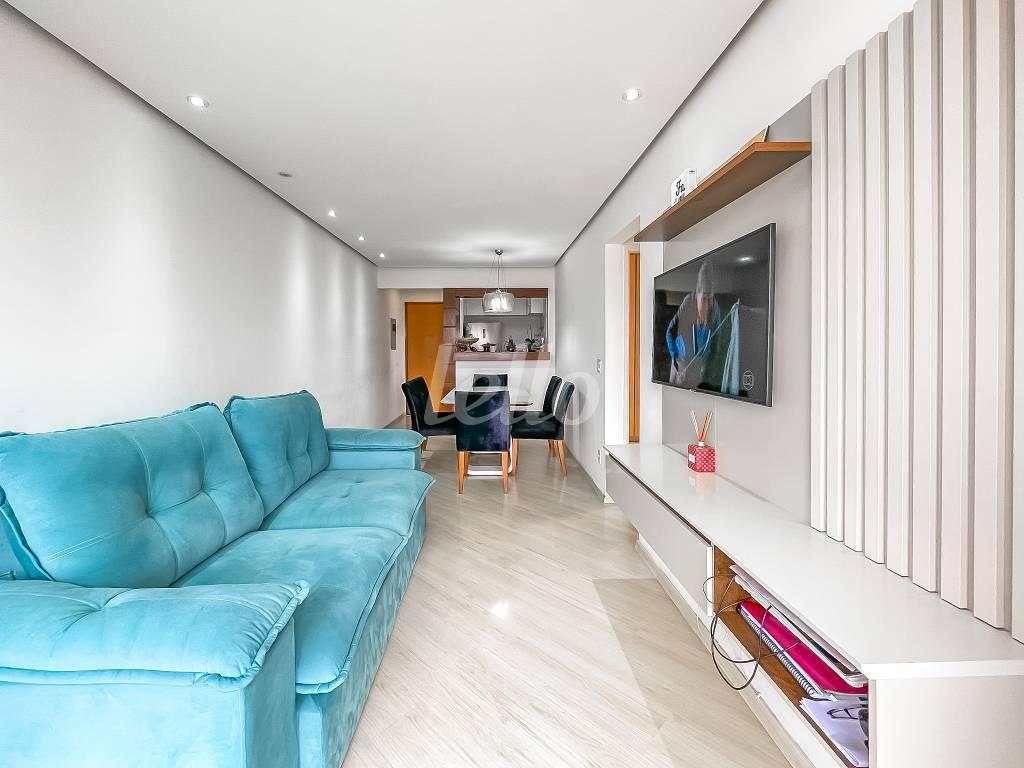 1 SALA de Apartamento à venda, Padrão com 67 m², 2 quartos e 1 vaga em Chácara Califórnia - São Paulo