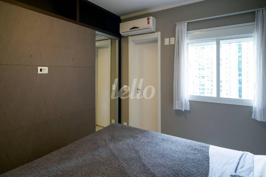 SUÍTE de Apartamento à venda, Padrão com 66 m², 1 quarto e 1 vaga em Brooklin Paulista - São Paulo