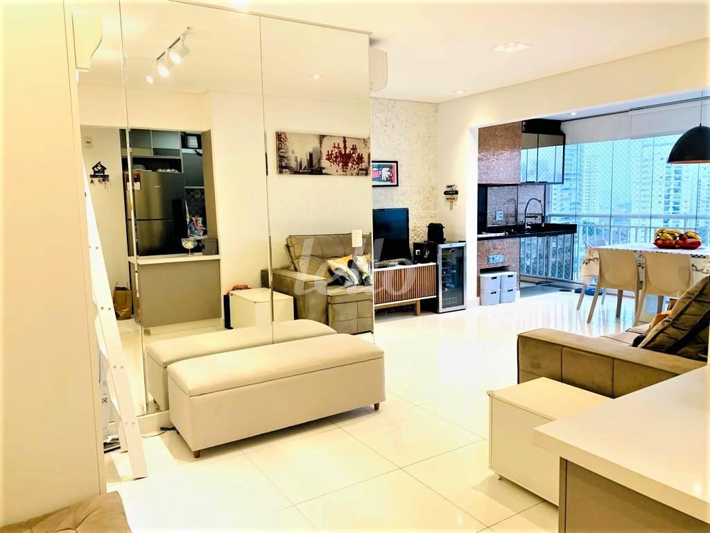 SALA DE ESTAR E JANTAR de Apartamento à venda, Padrão com 76 m², 3 quartos e 2 vagas em Mooca - São Paulo