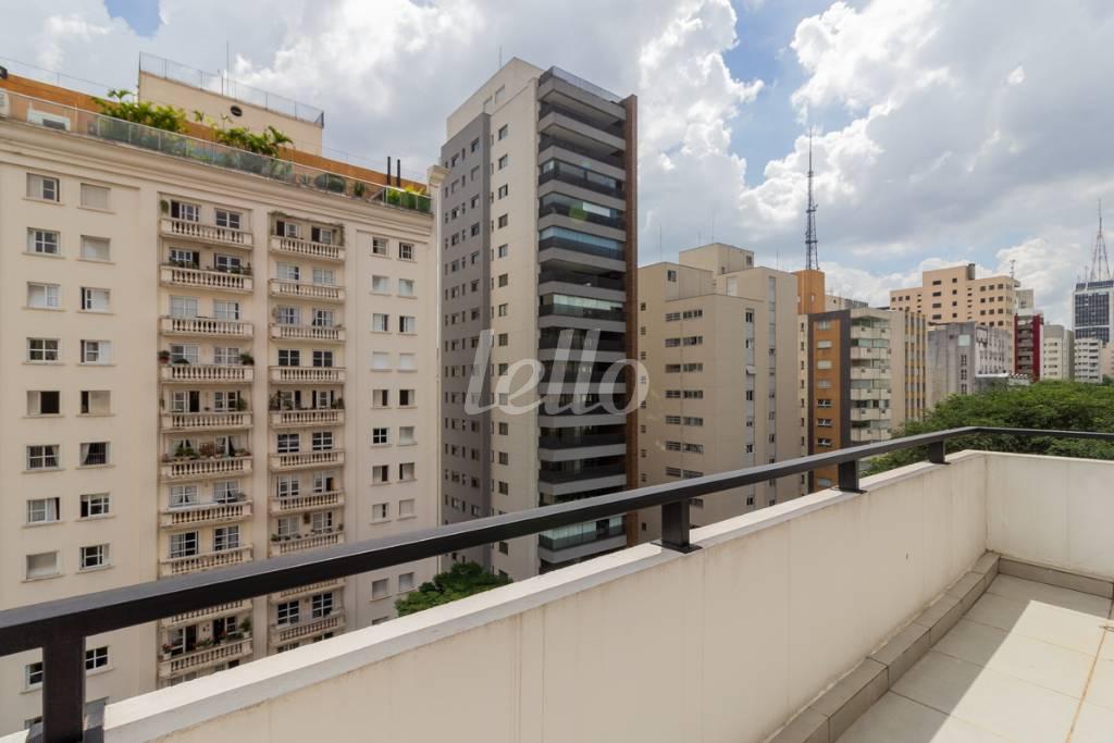VARANDA de Apartamento para alugar, Duplex com 277 m², 3 quartos e 2 vagas em Paraíso - São Paulo