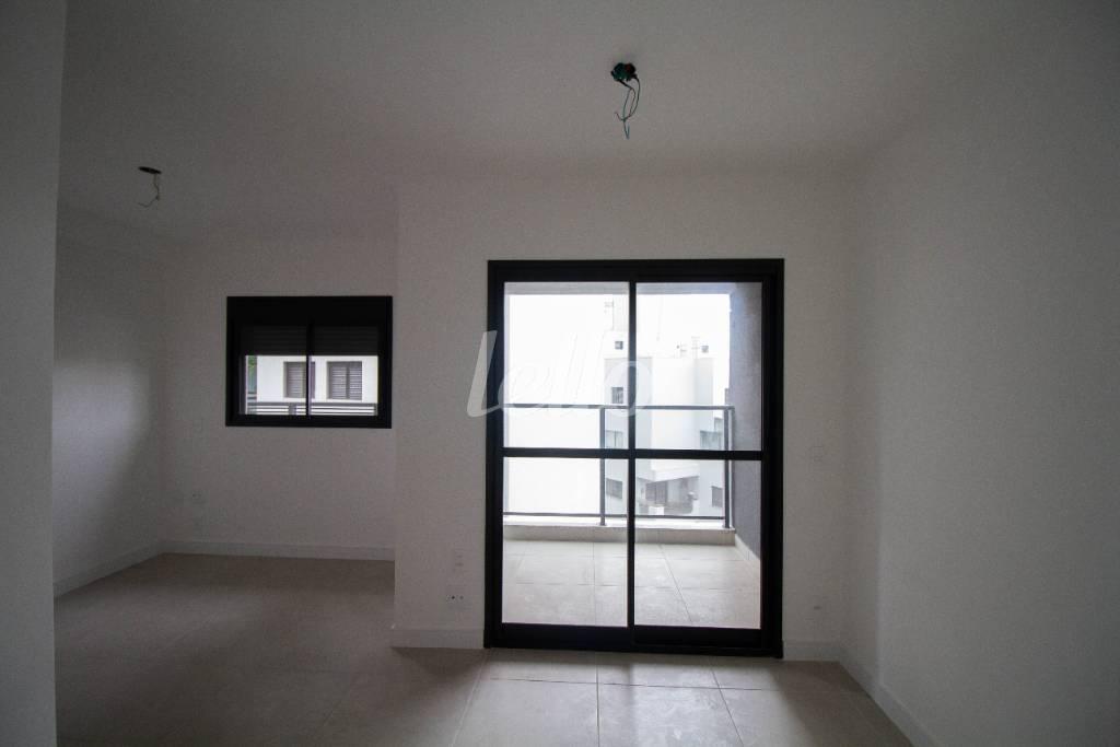 SALA de Apartamento à venda, Studio com 36 m², 1 quarto e 1 vaga em Chácara Inglesa - São Paulo