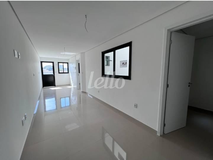 SALA DOIS AMBIENTES de Apartamento à venda, Garden com 47 m², 2 quartos e 1 vaga em Vila América - Santo André