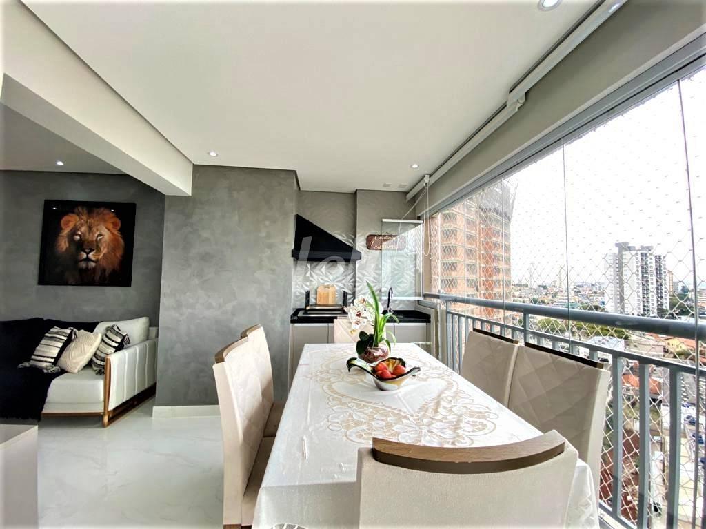 VARANDA GOURMET de Apartamento à venda, Padrão com 68 m², 2 quartos e 1 vaga em Chácara Seis de Outubro - São Paulo