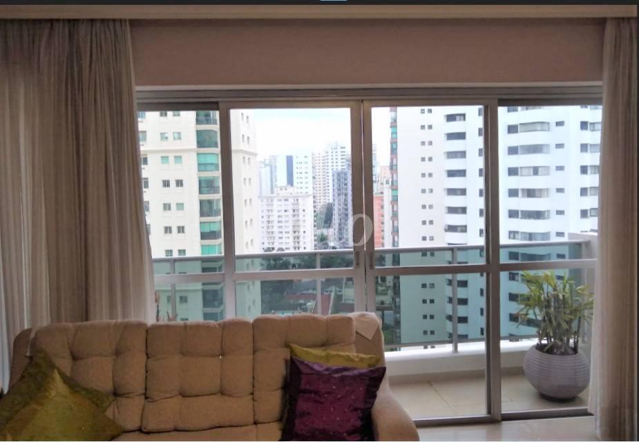 SALA de Apartamento à venda, Padrão com 196 m², 4 quartos e 2 vagas em Brooklin Novo - São Paulo
