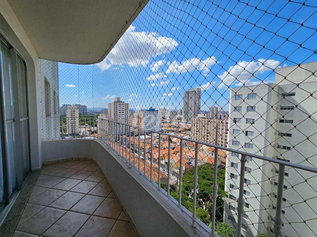 SACADA de Apartamento para alugar, Padrão com 134 m², 3 quartos e 2 vagas em Vila Gomes Cardim - São Paulo
