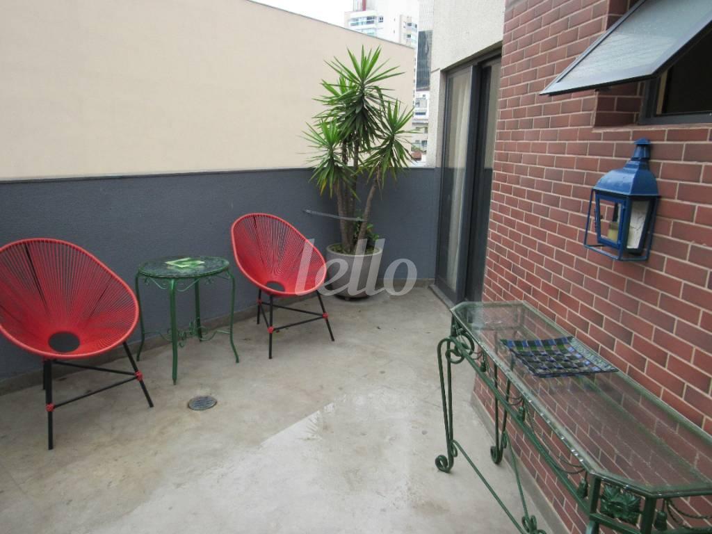 ÁREA EXTERNA de Apartamento à venda, Garden com 47 m², 1 quarto e 1 vaga em Pinheiros - São Paulo