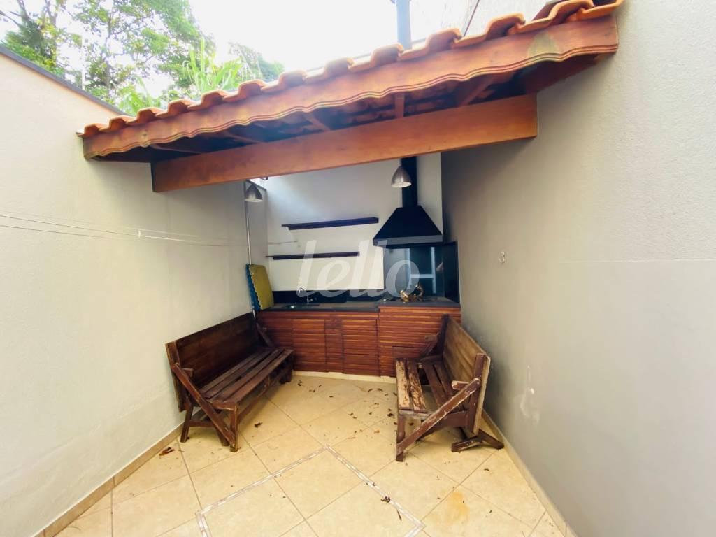 ÁREA GOURMET de Casa à venda, sobrado com 137 m², 3 quartos e 3 vagas em Vila Lea - Santo André