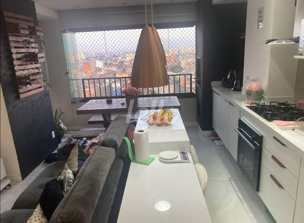 VARANDA de Apartamento à venda, Padrão com 50 m², 2 quartos e 1 vaga em Brás - São Paulo