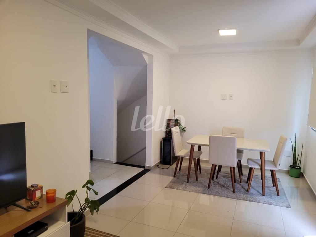 SALA DE JANTAR de Casa à venda, em condomínio - sobrado com 77 m², 3 quartos e 2 vagas em Vila Bertioga - São Paulo