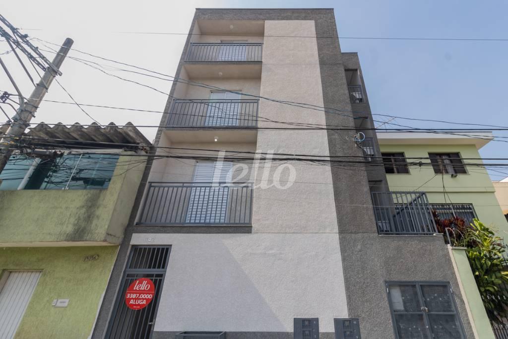 FACHADA de Apartamento para alugar, Padrão com 44 m², 2 quartos e em Parque Vitória - São Paulo